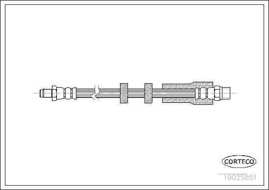 Corteco 19025851 - Flessibile del freno autozon.pro