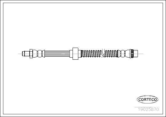 Corteco 19025870 - Flessibile del freno autozon.pro