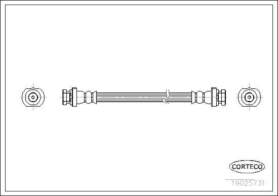 Corteco 19025731 - Flessibile del freno autozon.pro