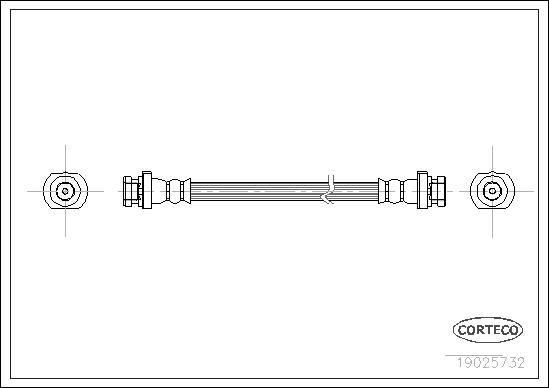 Corteco 19025732 - Flessibile del freno autozon.pro