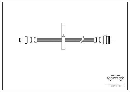 Corteco 19026400 - Flessibile del freno autozon.pro