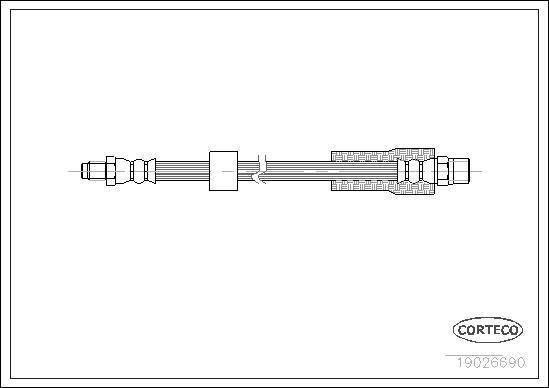 Corteco 19026690 - Flessibile del freno autozon.pro