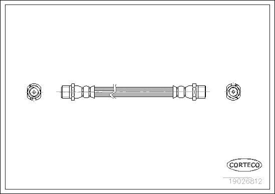 Corteco 19026812 - Flessibile del freno autozon.pro