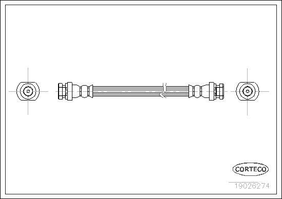 Corteco 19026274 - Flessibile del freno autozon.pro