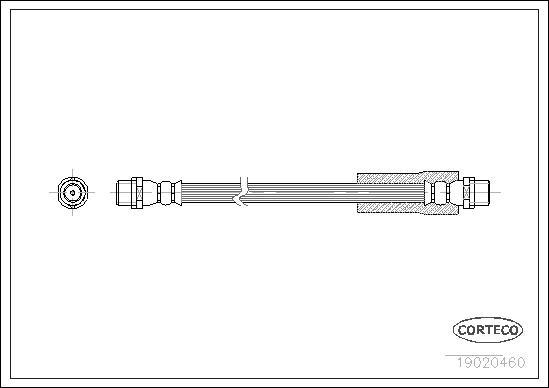 Corteco 19020460 - Flessibile del freno autozon.pro