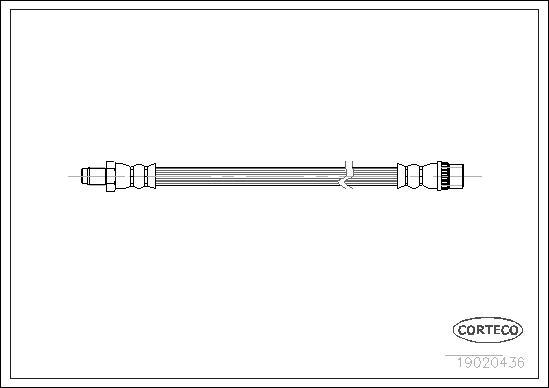 Corteco 19020436 - Flessibile del freno autozon.pro