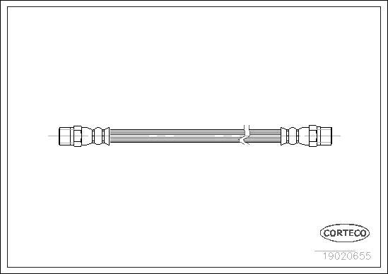 Corteco 19020655 - Flessibile del freno autozon.pro