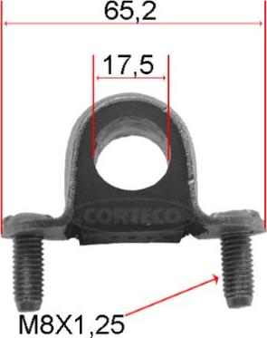 Corteco 80000017 - Bronzina cuscinetto, Barra stabilizzatrice autozon.pro