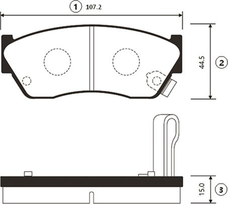 CTR GK0945 - Kit pastiglie freno, Freno a disco autozon.pro