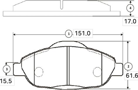 CTR GK0908 - Kit pastiglie freno, Freno a disco autozon.pro