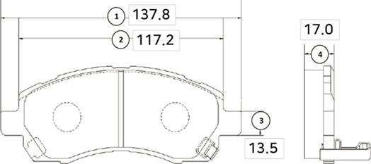 CTR GK0989 - Kit pastiglie freno, Freno a disco autozon.pro