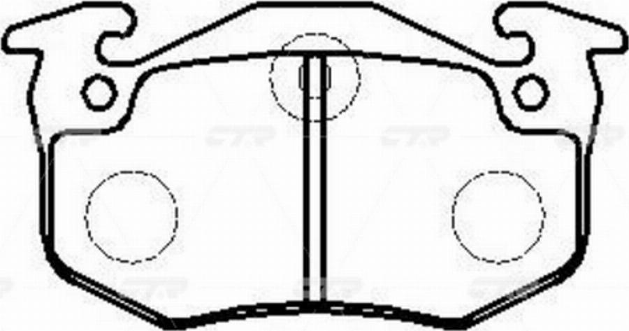 CTR GK0926 - Kit pastiglie freno, Freno a disco autozon.pro