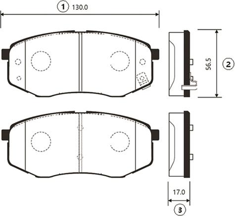 CTR GK0495 - Kit pastiglie freno, Freno a disco autozon.pro