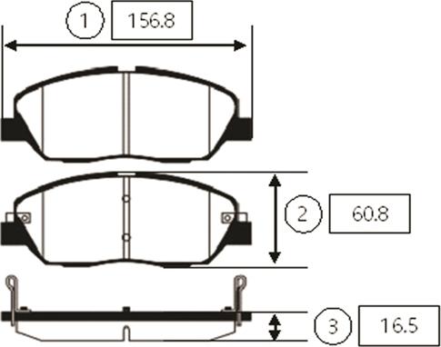 CTR GK0496 - Kit pastiglie freno, Freno a disco autozon.pro