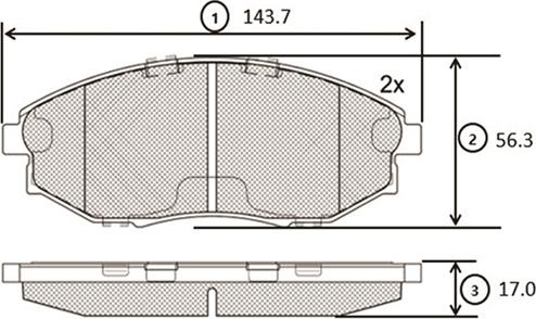 CTR GK0443 - Kit pastiglie freno, Freno a disco autozon.pro