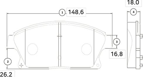 CTR GK0454 - Kit pastiglie freno, Freno a disco autozon.pro