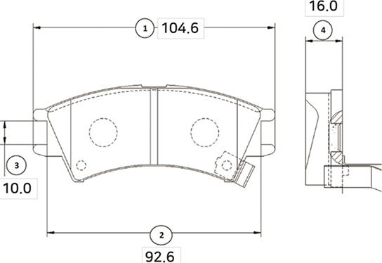 CTR GK0455 - Kit pastiglie freno, Freno a disco autozon.pro