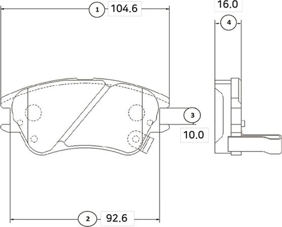 CTR GK0456 - Kit pastiglie freno, Freno a disco autozon.pro