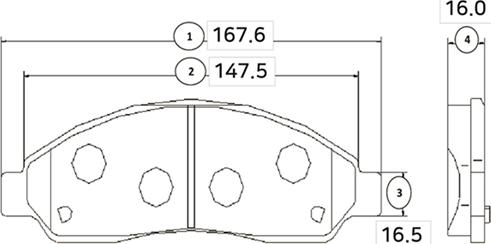 CTR GK0406 - Kit pastiglie freno, Freno a disco autozon.pro