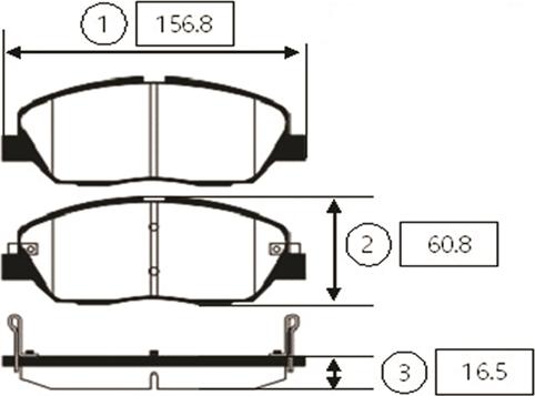 CTR GK0487 - Kit pastiglie freno, Freno a disco autozon.pro