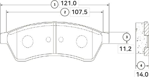 CTR GK0437 - Kit pastiglie freno, Freno a disco autozon.pro