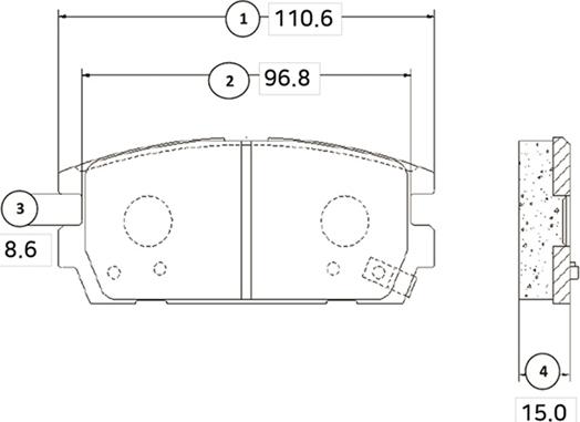 CTR GK0477 - Kit pastiglie freno, Freno a disco autozon.pro