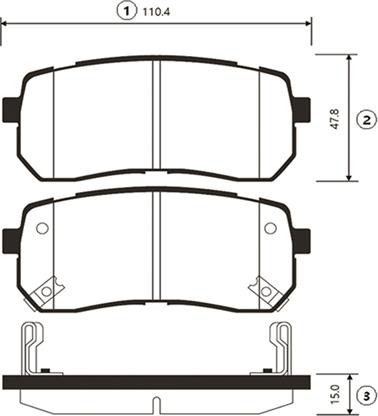 CTR GK0544 - Kit pastiglie freno, Freno a disco autozon.pro