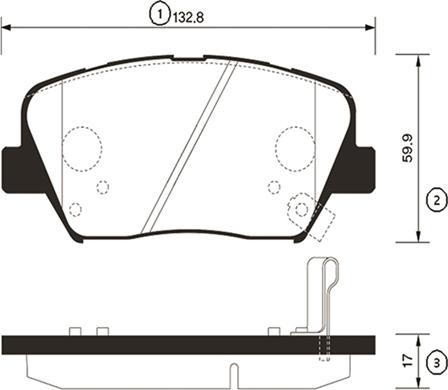 CTR GK0556 - Kit pastiglie freno, Freno a disco autozon.pro