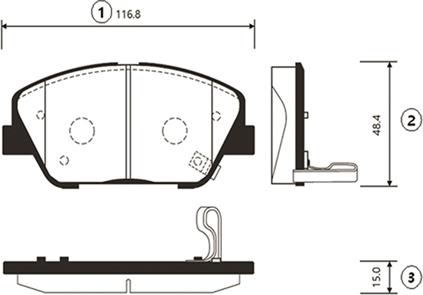 CTR GK0550 - Kit pastiglie freno, Freno a disco autozon.pro