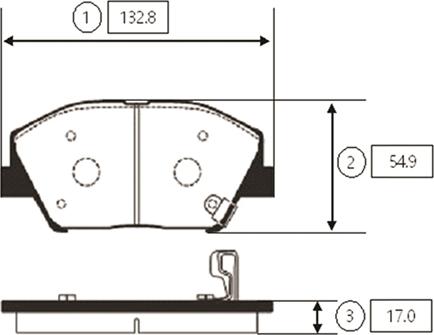 CTR GK0551 - Kit pastiglie freno, Freno a disco autozon.pro