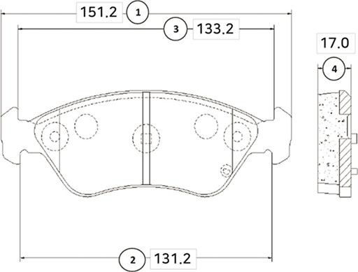 CTR GK0514 - Kit pastiglie freno, Freno a disco autozon.pro