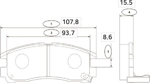 CTR GK0574 - Kit pastiglie freno, Freno a disco autozon.pro