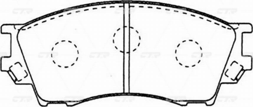 CTR GK0697 - Kit pastiglie freno, Freno a disco autozon.pro