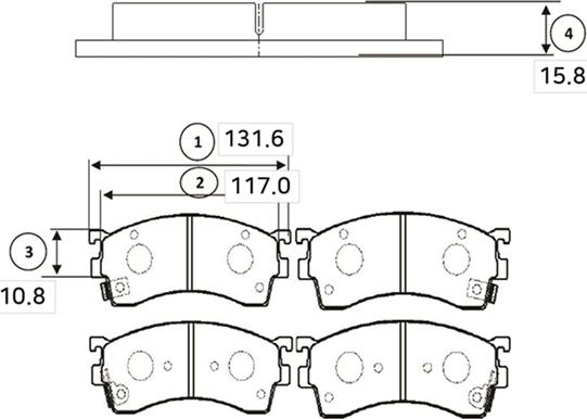 CTR GK0667 - Kit pastiglie freno, Freno a disco autozon.pro