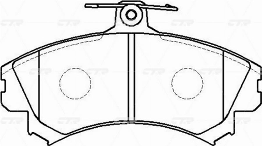 CTR GK0624 - Kit pastiglie freno, Freno a disco autozon.pro