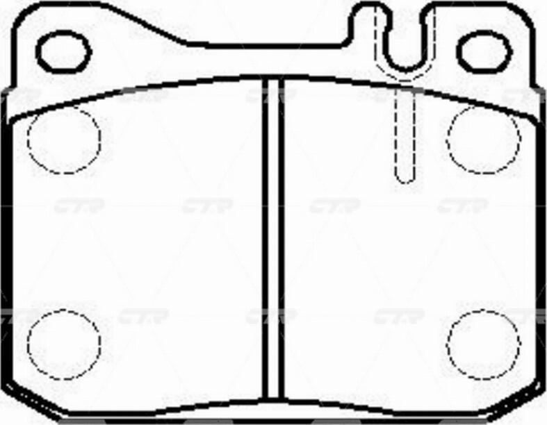 CTR GK0043 - Kit pastiglie freno, Freno a disco autozon.pro