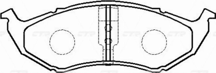 CTR GK0088 - Kit pastiglie freno, Freno a disco autozon.pro