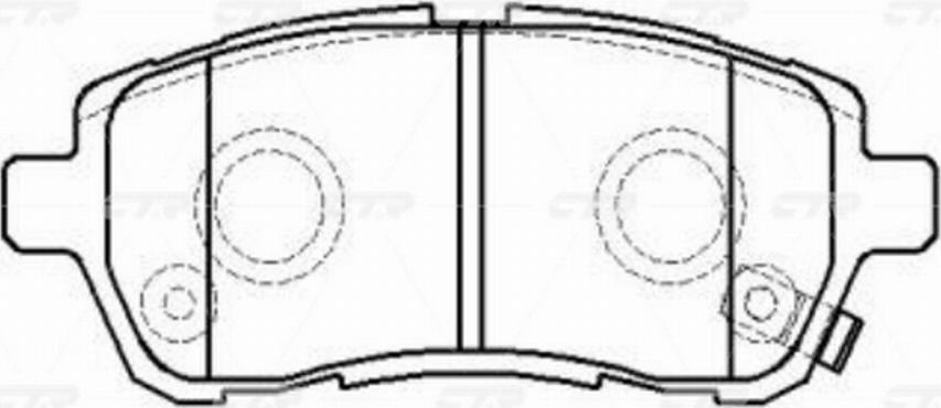 CTR GK0144P - Kit pastiglie freno, Freno a disco autozon.pro