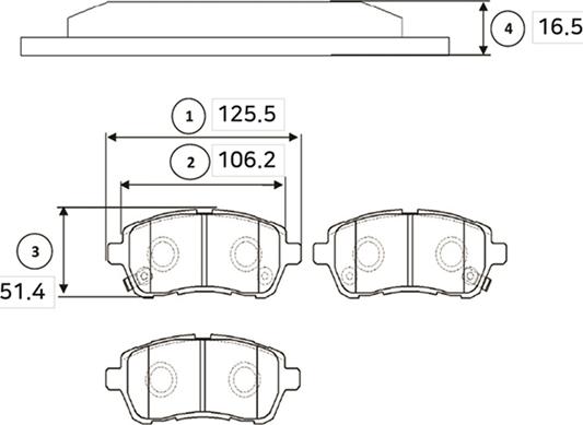 CTR GK0144 - Kit pastiglie freno, Freno a disco autozon.pro