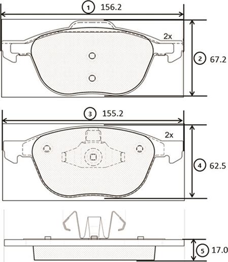 CTR GK0159 - Kit pastiglie freno, Freno a disco autozon.pro