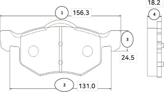 CTR GK0162 - Kit pastiglie freno, Freno a disco autozon.pro