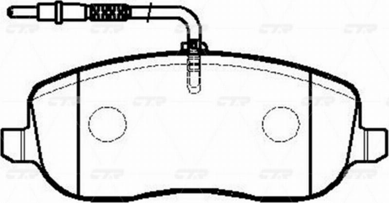 CTR GK0895 - Kit pastiglie freno, Freno a disco autozon.pro