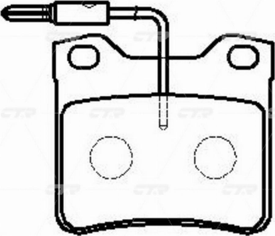 CTR GK0884 - Kit pastiglie freno, Freno a disco autozon.pro