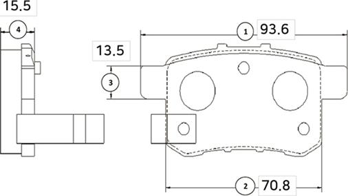 CTR GK0344 - Kit pastiglie freno, Freno a disco autozon.pro