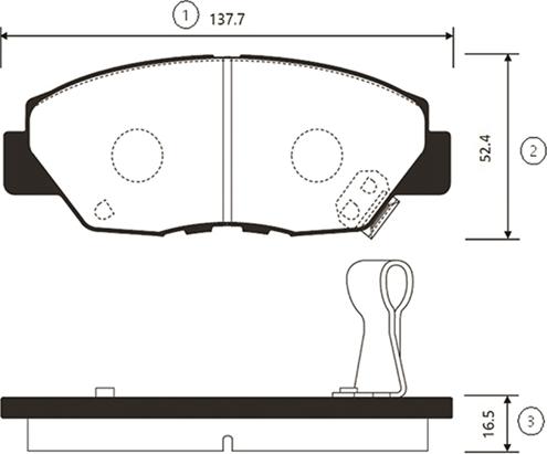 CTR GK0351 - Kit pastiglie freno, Freno a disco autozon.pro