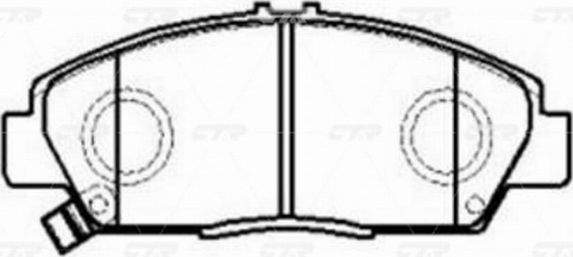 CTR GK0363 - Kit pastiglie freno, Freno a disco autozon.pro