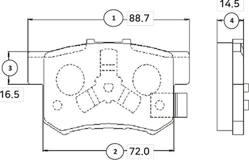 CTR GK0339 - Kit pastiglie freno, Freno a disco autozon.pro