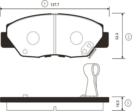 CTR GK0321 - Kit pastiglie freno, Freno a disco autozon.pro