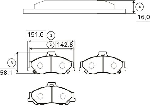 CTR GK0708 - Kit pastiglie freno, Freno a disco autozon.pro