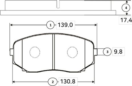 CTR GK0711 - Kit pastiglie freno, Freno a disco autozon.pro